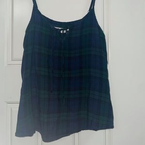 Plaid tank top